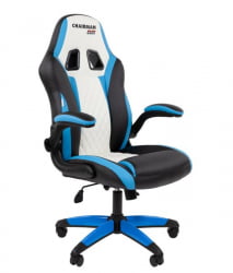 Кресло геймерское CHAIRMAN GAME 15 черный/голубой/белый
