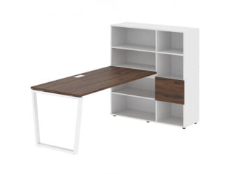 Рабочая станция ЕДИС ЕВРСТ 1217 Дуб Денвер темный Белый Белый / EDIS EVRST