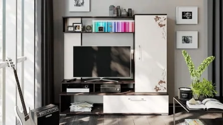 Набор мебели для общей комнаты Сиена Венге Цаво Дуб Белфорт с рисунком