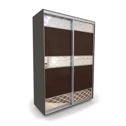 Шкаф-купе 2-х дверный Акцент-Лайн КР 1000х600  Венге