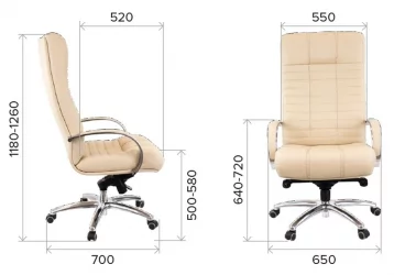 Кресло руководителя Atlant AL M кожа Коричневый