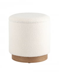 Пуф с ящиком Холли S Тедди белый