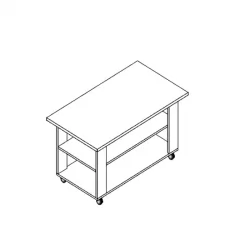 Журнальный столик на колесиках Проспект Р.СЖ дуб