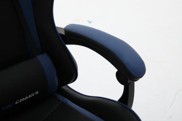 Кресло спортивное ТопЧаирс Шадов черно-синий / TopChairs Shadow