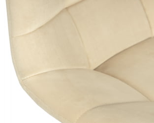 Стул барный DOBRIN TAILOR WHITE (бежевый велюр (MJ9-10))