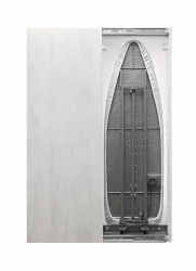 Узкий шкаф-купе Iron Slim Eco (левый, купе) Беленый дуб