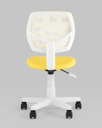 Кресло компьютерное детское ЛОЛО Pet Lover желтый пластик белый