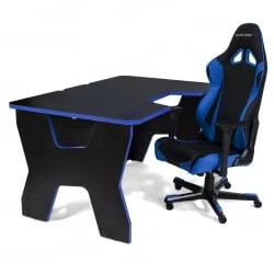 Стол геймерский Generic Comfort Gamer2/DS/NB Синий Черный