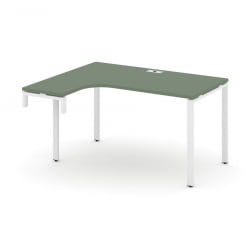 Стол-надставка на опорную тумбу (левый) CОНCЕПТ CН.ОСАН-001(Л) Дуб Мали Белый / CONCEPT CN.OSAN-001(L)