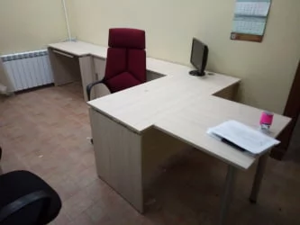 Стол прямой Deka ЛДСП каркас 75.06.14 Туя/Белый