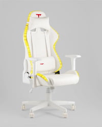 Кресло спортивное с подсветкой ТопЧаирс ГММ-080 белый / TopChairs GMM-080