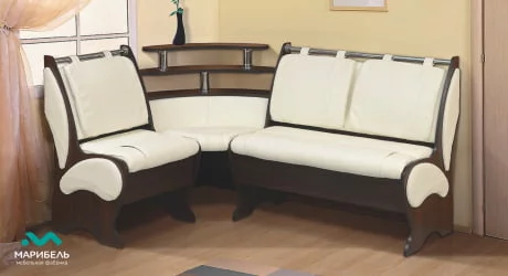 Диван угловой ДКУ-2/2 Венге/Ткань Classic беж