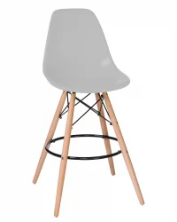 Барный стул ДОБРИН ДСВ БАР Светло-серый ГР-01 / DOBRIN DSW BAR GR-01