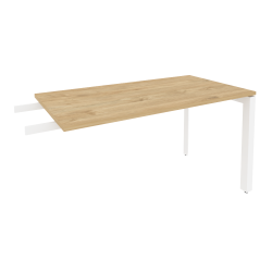 Брифинг-приставка на П-образном м/к ONIX O.MP-BR-13 Тиквуд Светлый/Белый