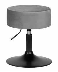 Пуф DOBRIN DANNY BLACK (серый велюр (MJ9-75))