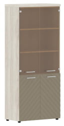 Шкаф комбинированный с топом Torr LUX TLHC 85.2 Сосна Эдмонд Капучино