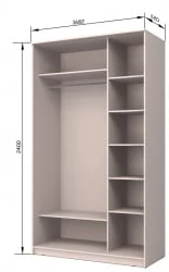 Шкаф-купе Хит-24-17-11 Ясень шимо светлый