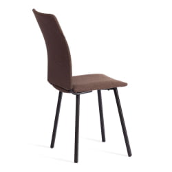 Стул обеденный La Rousse ткань рогожка, 49х50х93, коричневый/черный, 3М7-147