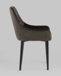 Стул Джоан велюр Темно-коричневый