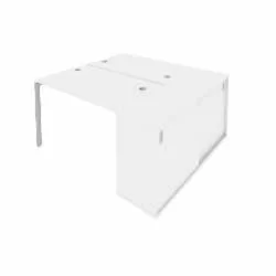 Рабочая станция с опорным шкафом-купе Метал Сйстем Б.РС-СШК-1.2 Белый/Серый / Metal System