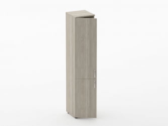 Шкаф высокий закрытый Glassy 6.19.13Л Дуб сантана светлый