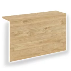 Накладка с подсветкой прямая высокая для О.Р-Ф.МП.В-158 ОНИКС О.Р-НП.В-158.1.С Тиквуд светлый / О.R-F.MP.V-158 ONIX О.R-NP.V-158.1.S