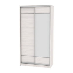 Белый шкаф-купе в прихожую Б-220х120х60-3(ЯАС-Д7Д8) / B-220х120х60-3(ЯАС-D7D8)