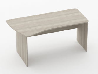 Стол эргономичный Glassy 1.12.16Л Дуб сантана светлый