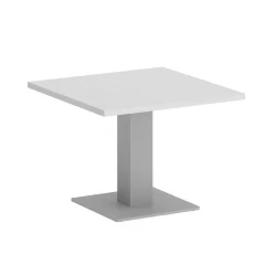 Стол журнальный квадратный ХОМЕ ОФФИCЕ ВР.СП-5-60.2Г Белый/Серый металл / HOME OFFICE VR.SP-5-60.2G