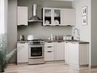 Шкаф кухонный угловой 600 высокий Джамис ЛД 296.620.000.159 Черный Кашмир