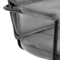 Кресло ALPHA иск. замша, Grey (Cерый)