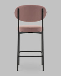 Стул Полубарный Бриф DD ПБ велюр пыльно-розовый