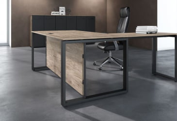 Комплект мебели для кабинета руководителя ENIO №4 Кария Пальмира Антрацит