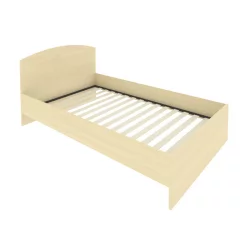 Кровать с ортопедическим основанием и изголовьем LIGHT С-КИ-120 Клен