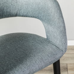 Кресло Hugs Б св.сер/черный