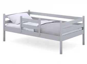 Детская кровать для мальчика RooRoom VK-1с Серая