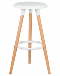 Табурет барный DOBRIN ROYCE Белый W-02