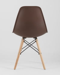 Стул Eames Style DSW коричневый 4 шт. комплект (разборный каркас)