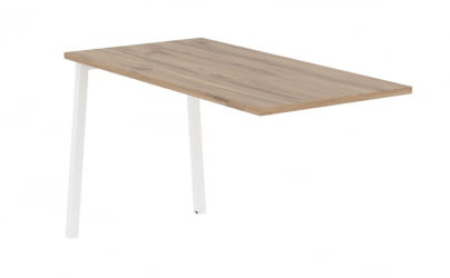 Брифинг-приставка ЕДИС ЕЛБ 1367 Дуб Денвер светлый Белый / EDIS ELB