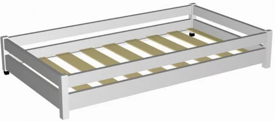 Детская кровать для мальчика RooRoom VK-6 Белая