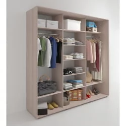 Шкаф-купе без зеркал Акцент-Вера ДР 1500х600 Ясень шимо светлый