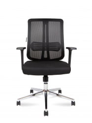 Кресло офисное Тема Хром 2Д ЛБ / Тема Хроме 2Д ЛБ 216Б-Хроме-2Д-Б-ББ / 2D LB Tema Chrome 2D LB 216B-Chrome-2D-B-BB