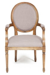 Кресло MEDALION (mod.CB2245) дерево береза, 99х59х48см, Груша (№3)