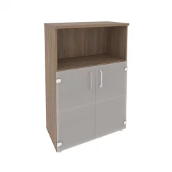 Шкаф средний широкий (2 низких фасада стекло) ONIX O.ST-2.2 Дуб Аризона