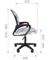 Детское кресло CHAIRMAN KIDS 103 LT black GAME