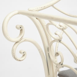 Скамья Secret de Maison BEAUJOLAIS + подушка (mod. PL08-8574) металл, 136х46х96см, белый антик (antique white)