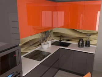 Глянцевый фартук (КОМПОЗИТ) КМ 36 / KM