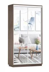 Шкаф-купе двухдверный Экспресс Дуо Экспенс 1200х2400h Венге