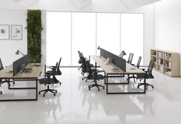 Стол письменный левый XTEN-Q XQCET 149 L Бук Тиара Алюминий