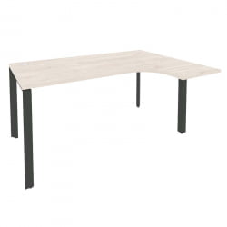 Стол эргономичный правый на П-образном м/к ONIX O.MP-SA-4R Денвер Светлый/Антрацит